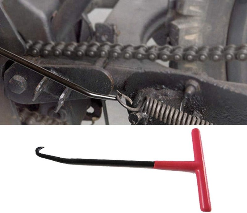 P1TOOLS Exhaust Spring Puller Tool,Motorcycle Exhaust Spring Hook T-Handle Type with Rubber Coating,Exhaust Pipe Spring Installed Puller Hooks for Motorcycle Dirt Bike - Image 2